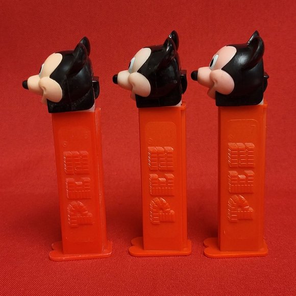 Vintage Mickey Mouse Pink Face Pez Dispensers Set of 3 - Picture 13 of 14